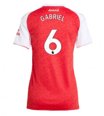 Arsenal Gabriel Magalhaes #6 Hjemmebanetrøje Dame 2025-26 Kortærmet
